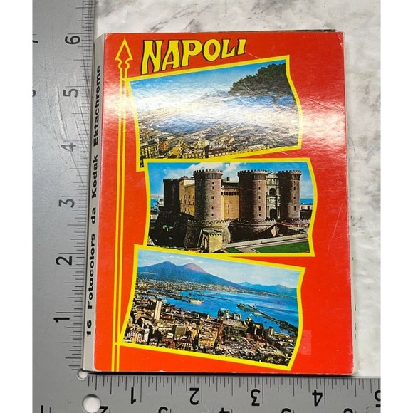 Napoli Italy 16 Color Photo Postcards Accordion Booklet Kodak Ektachrome - Picture 4 of 14